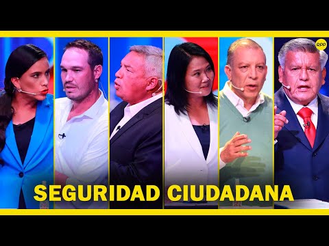 Debate presidencial del JNE: ¿Cuáles son las propuestas de seis candidatos en seguridad ciudadana
