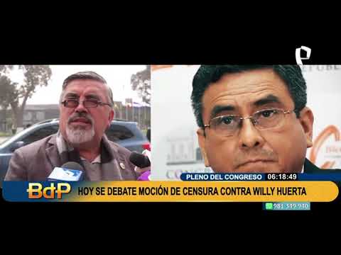 Willy Huerta: estas son las bancadas que apoyan moción de censura contra ministro del Interior
