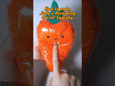 How to <strong>make</strong> Judy's Recording Carrot Squishy 주디 당근 녹음기 스퀴시 만들기 #tutorial #<strong>making</strong> #diy #zootopia