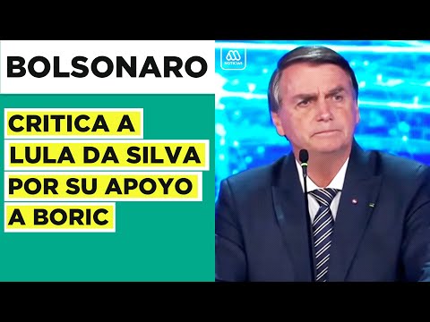 Bolsonaro critica a Lula da Silva por apoyo a Boric: Practicó actos de prender fuego al Metro