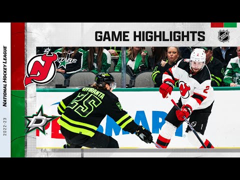 Devils @ Stars 1/27 | NHL Highlights 2023