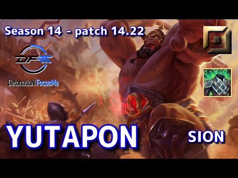 【JPサーバー/M1】DFM Yutapon サイオン(Sion) VS グラガス(Gragas) TOP - Patch14.22 JP Ranked【LoL】