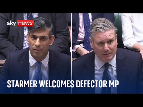 PMQs: Tory MP's defection shows Sunak has 'utterly failed' , says Labour leader Sir Keir Starmer