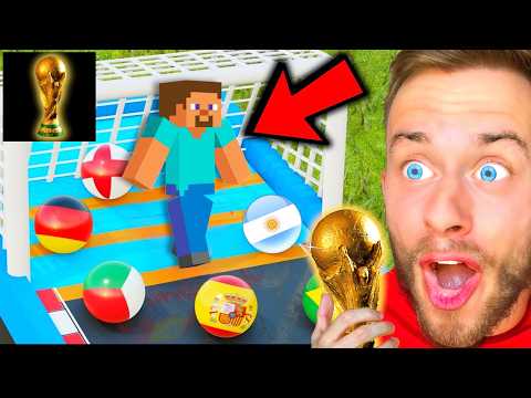 FUßBALL WM - ABER in MINECRAFT MARBLE RACE! 👀⚽️ (zu wild!)