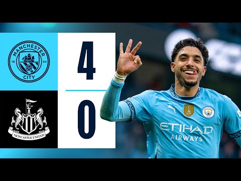 HIGHLIGHTS! Hat-trick hero Omar Marmoush fires City to Newcastle victory | Man City 4-0 Newcastle