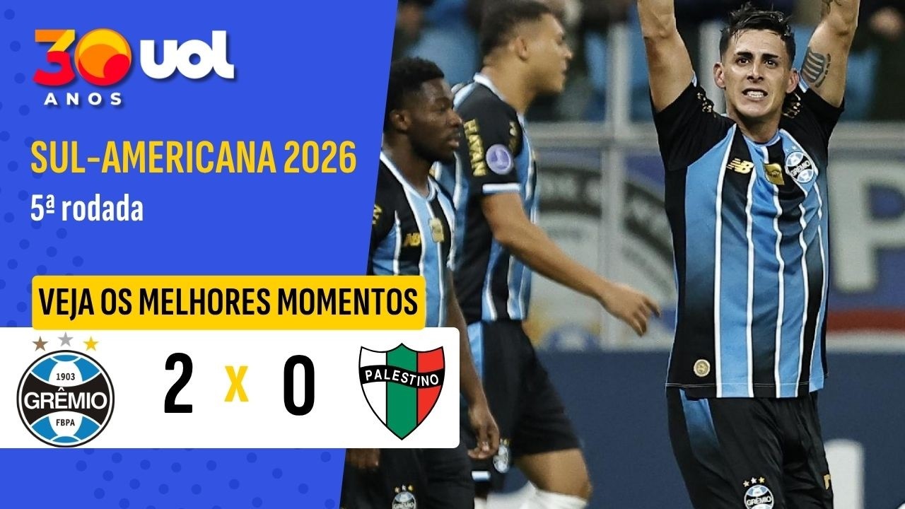 GRÊMIO 2 X 0 PALESTINO | MELHORES MOMENTOS | SUL-AMERICANA 2026