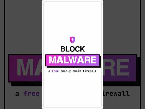Block Malware in npm, pip and cargo for FREE