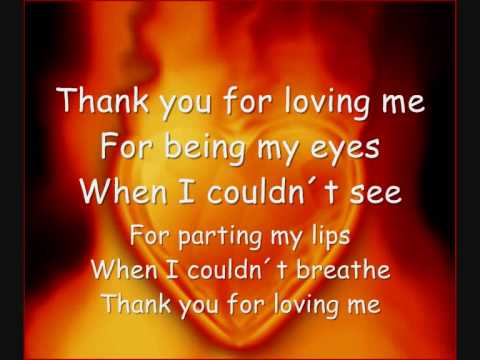 Bon Jovi Thank You for Loving Me Lyrics