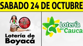 Resultados Lotería de BOYACÁ y CAUCA Sábado 24 de Octubre de 2020 | PREMIO MAYOR ????????????