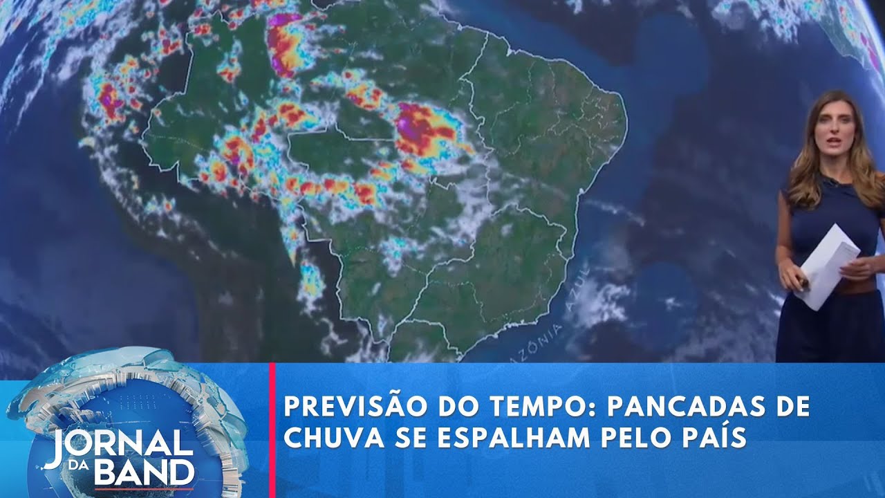 Previsão do tempo pancadas de chuva se espalham pelo país | Jornal da Band