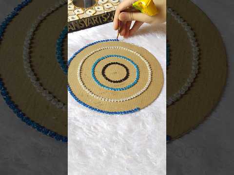 DIY Evil Eye Lippan Art💫🧿💫 Part 1 #lippanart #art #craft #homedecor #trending #shorts