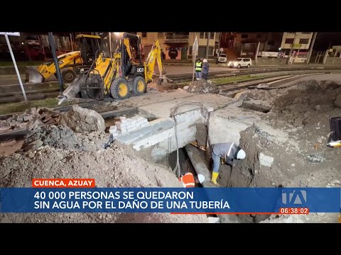 40 mil personas se encuentran sin agua en la zona sur de Cuenca