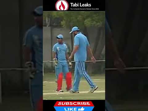 Inzimam ul Haq playing cricket with his Son in a festival match
