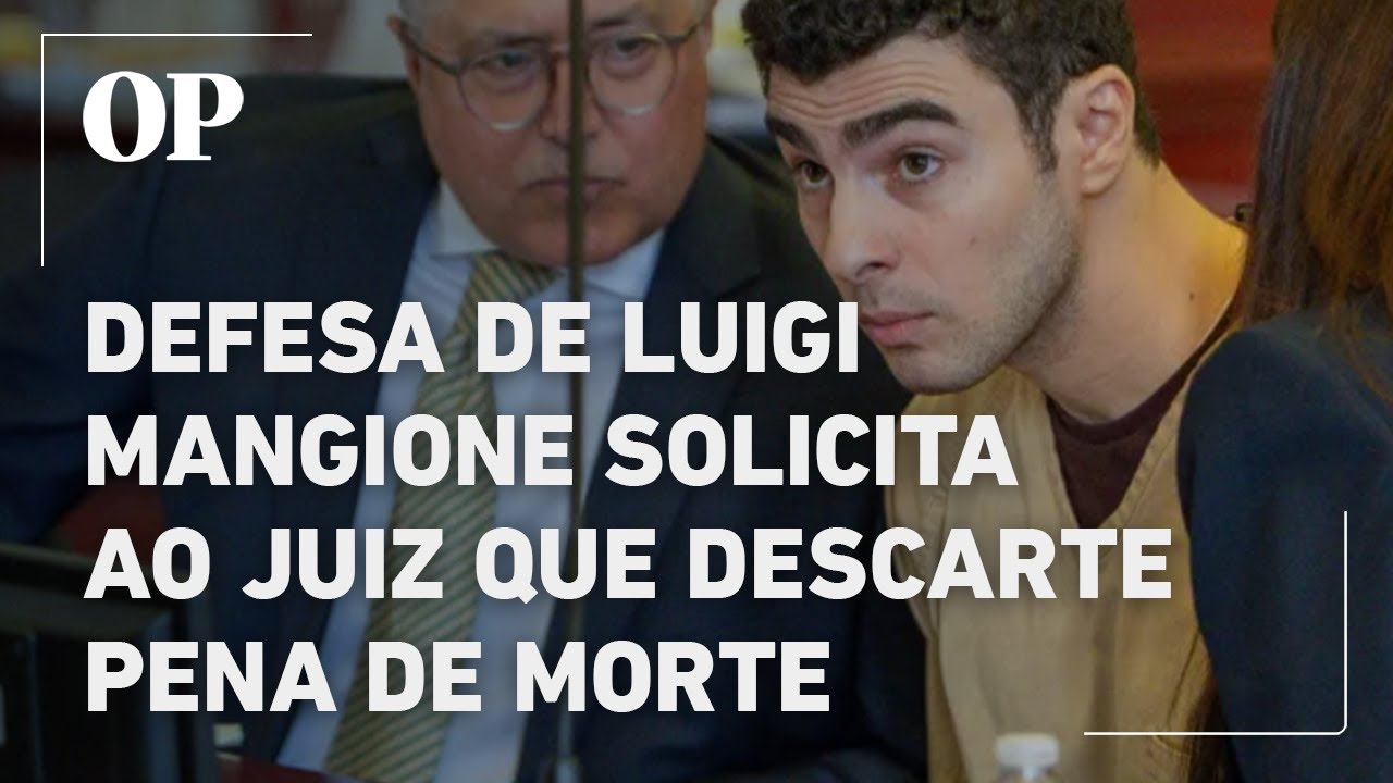 Defesa de Luigi Mangione solicita ao juiz que descarte pena de morte