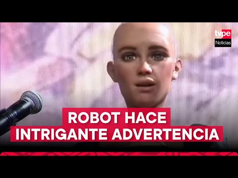 La intrigante advertencia de un robot humanoide durante una conferencia de prensa