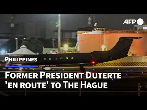 Plane carrying former Philippine president Duterte 'en route' to The Hague | AFP