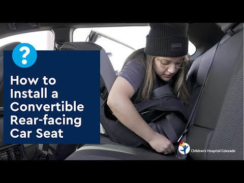 How to Install a Convertible Rear-facing Car Seat