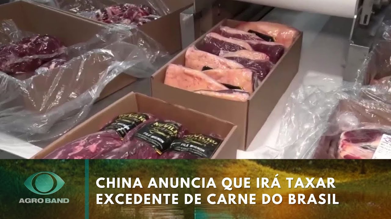 China anuncia que irá taxar excedente de carne do Brasil | Agro Band