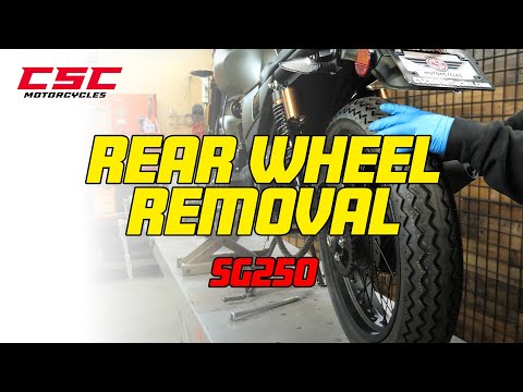 SG250 - Rear Wheel Removal