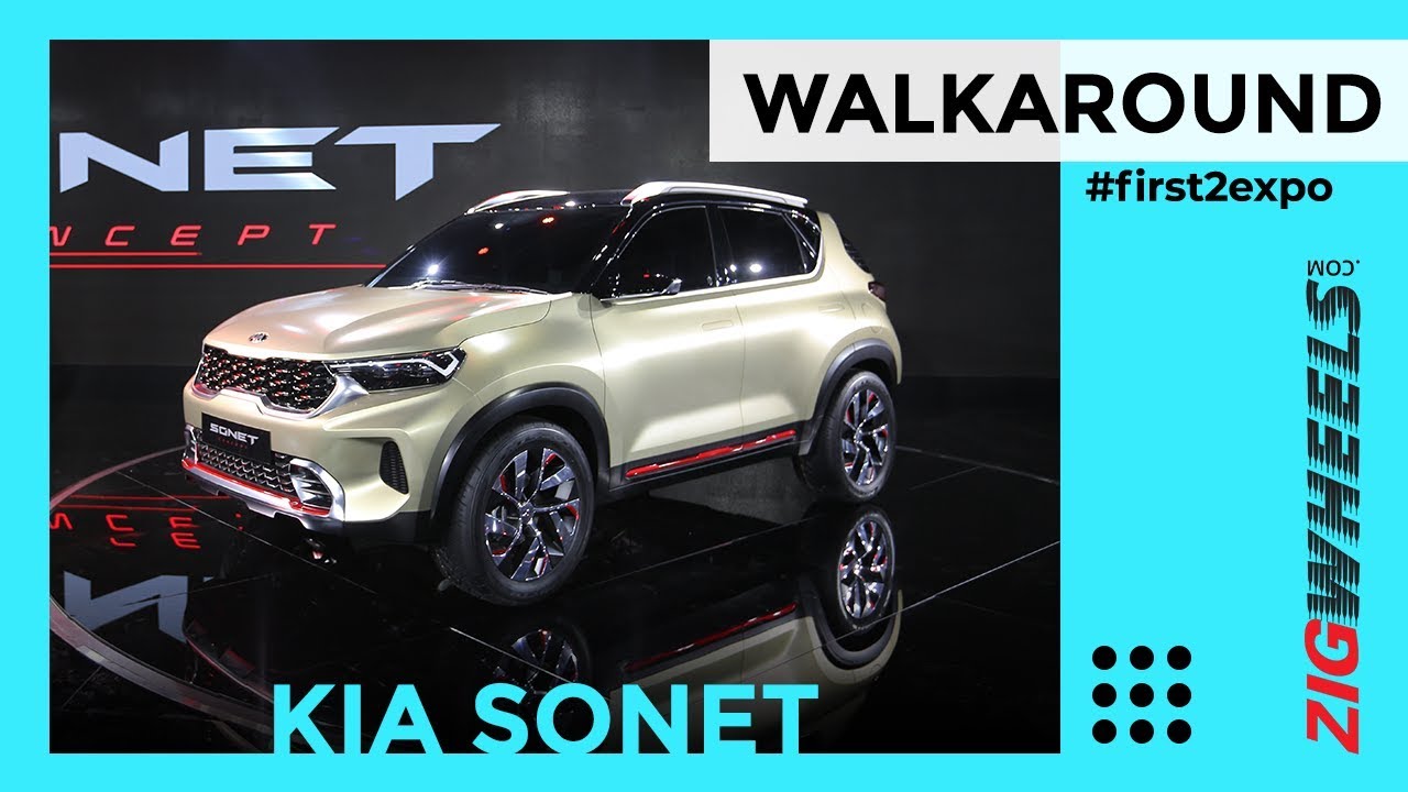 Kia (QYI/Sonet) Unveiled At Auto Expo 2020 | The next BLOCKBUSTER? | ZigWheels.com