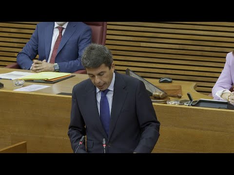 Carlos Mazón, investido presidente de la Generalitat con los votos de PP y Vox