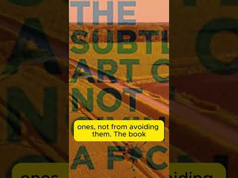 the subtle art of not giving a f #selfgrowth #mindsetshift #cooftingdom