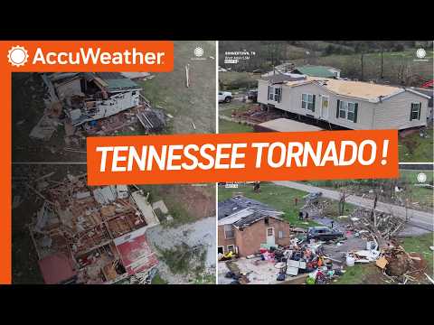 Severe Tornado Damage Captured in Bonnenstown, Tennessee