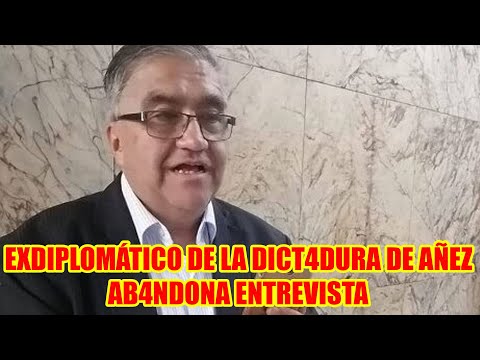 EXDIPLOMATICO DE AÑEZ SE INCOMOD4 POR LA PR3GUNTA Y AB4NDONA ENTREVISTA PÚBLICAMENTE..