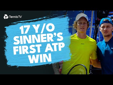 17 Year-Old Jannik Sinner's First-Ever ATP Win!