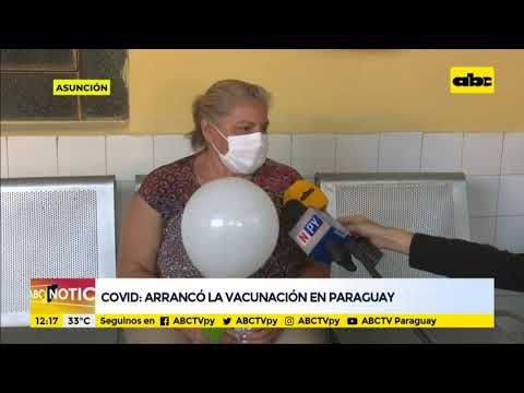 Arrancó la vacunación anticovid en Paraguay