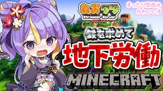 【 ねおクラ  / Minecraft 】鉄を求めて地下労働！！！！🌸🐾ほんわか関西弁です♡作業BGMにどうぞ！【 #猫滅刃とばり / 新人