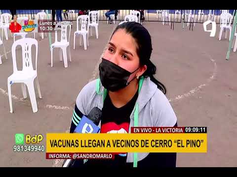 La Victoria: vacunas llegan a vecinos de Cerro El Pino