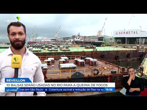 Ano novo: Rio faz vistoria em balsas para esquema de fogos