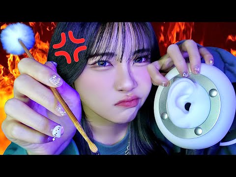 【ASMR】雑な耳かきロールプレイ👂💥