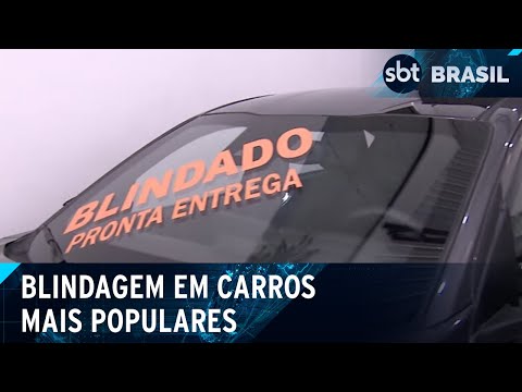 Blindagem chega aos carros mais baratos no Brasil | SBT Brasil (16/03/24)