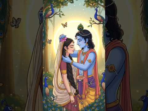 💞 The Eternal Love of Radha and Krishna 🌸 | Divine Short Story #shorts #video