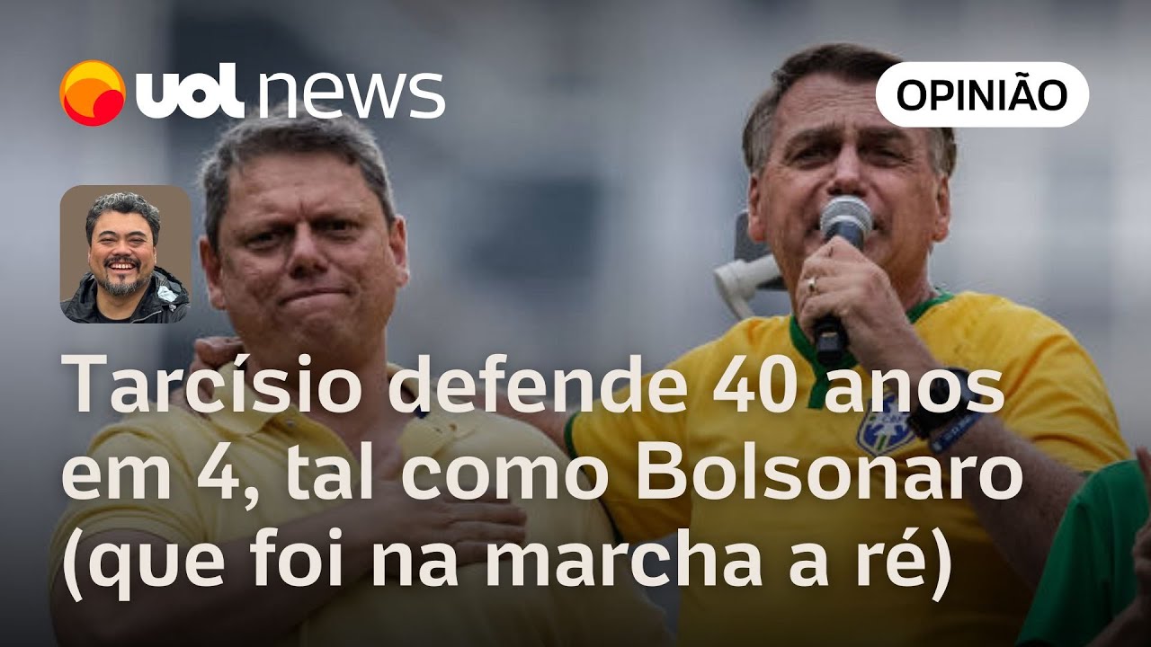 Tarcísio precisa colocar legendas em algumas declarações para mostrar que não é Bolsonaro | Sakamoto