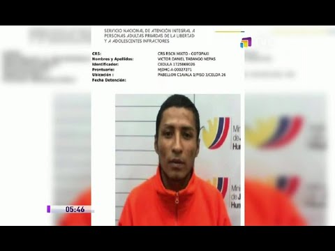 Tres reos sentenciados por violación escaparon de la cárcel de Cotopaxi