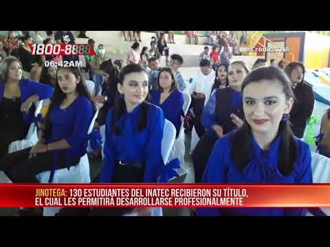 INATEC egresó a 130 estudiantes en distintas carreras técnicas en Jinotega - Nicaragua