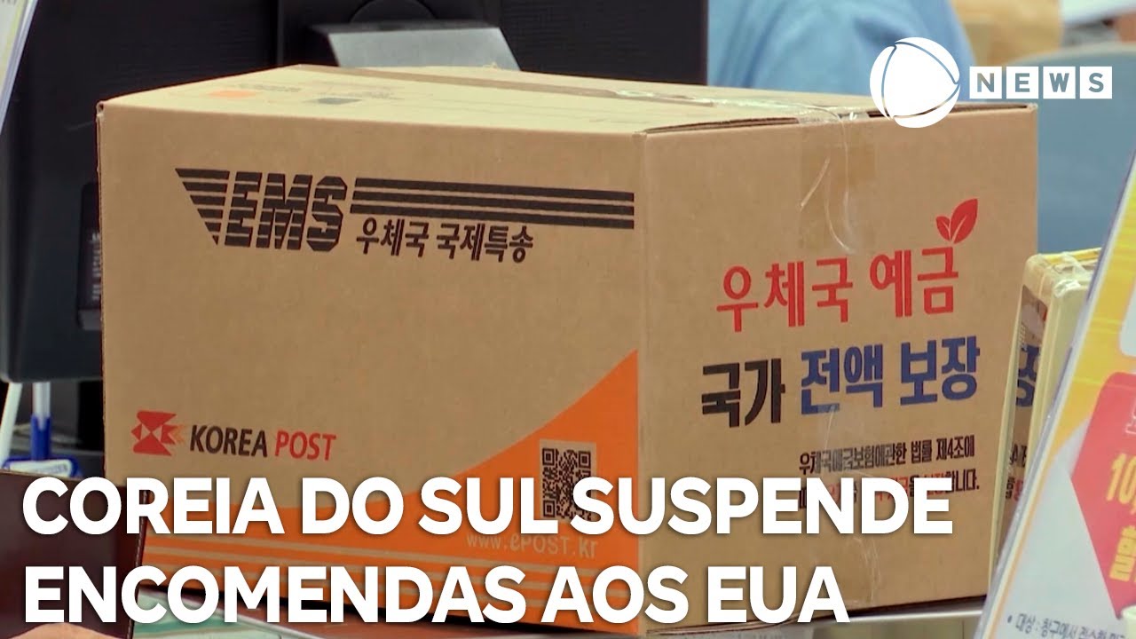 Coreia do Sul suspende envio de encomendas aos EUA