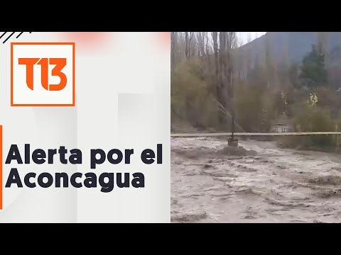 Evacuaciones preventivas en Los Andes ante la crecida del caudal del río Aconcagua