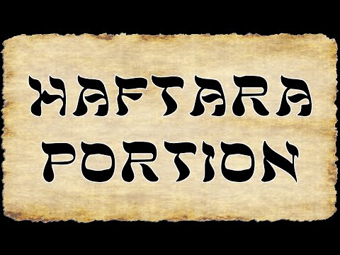 Haftarah Portion for 10/11/2025