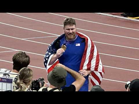 【4K撮影】男子砲丸投げ ライアン・クルーザー 22.34m 東京世界陸上2025