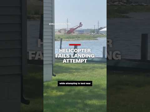 Helicopter fails landing attempt