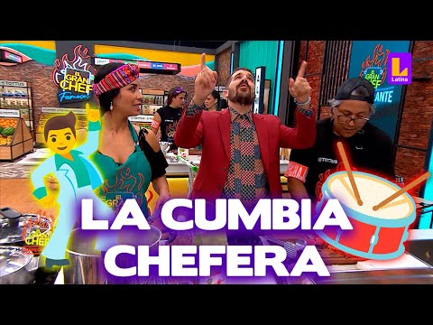Peláez anima la competencia con: “La cumbia chefera”  | El Gran Chef Famosos
