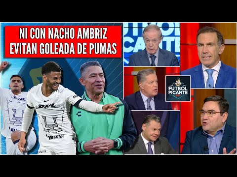 PUMAS ganó, gustó y GOLEÓ al SANTOS para darle un amargo debut a NACHO AMBRIZ | Futbol Picante