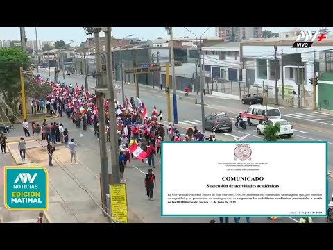 San Marcos suspende sus clases por seguridad ante la 'Toma de Lima'
