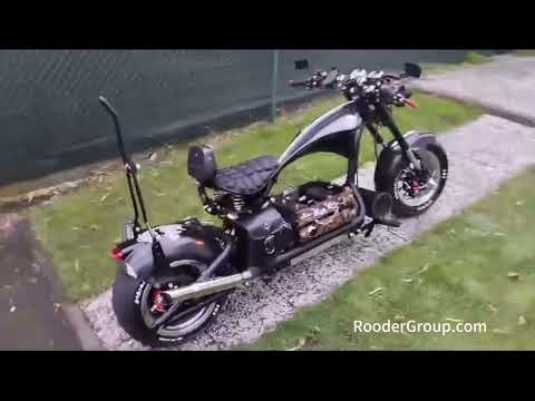 Rooder citycoco electric scooter with motorcycle sound effects