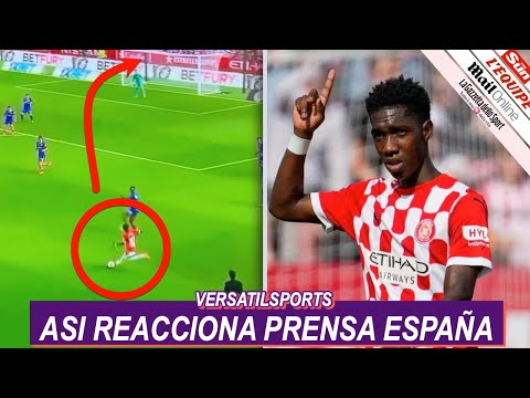 ASI REACCIONA PRENSA ESPAN?OLA a GOL de YASER ASPRILLA GIRONA vs ATHLETIC CLUB