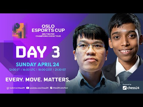 Chess 🧵 Champions Chess Tour: Oslo Esports Cup | Day 3 | Commentary by D. Howell, J. Houska & Kaja Snare